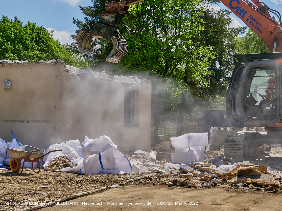 10.05.2022 - Baustelle am Haus für Kinder in Neuperlach